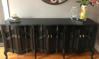 Refinished Hand Painted Buffet/Side Board