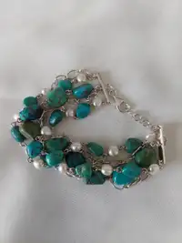 Vintage WK Whitney Kelly  925 silver and Turquoise BRACELET