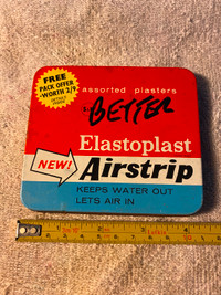 Vintage Collectible Elastoplast "Airstrip" Bandages Tin
