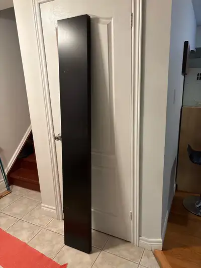 This is a large IKEA floating shelf. 75” long. 10 1/4”deep. 2” thick. It's available if you're seein...