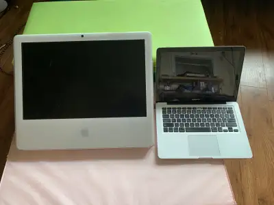 Old iMac and MacBook Pro for parts, View more