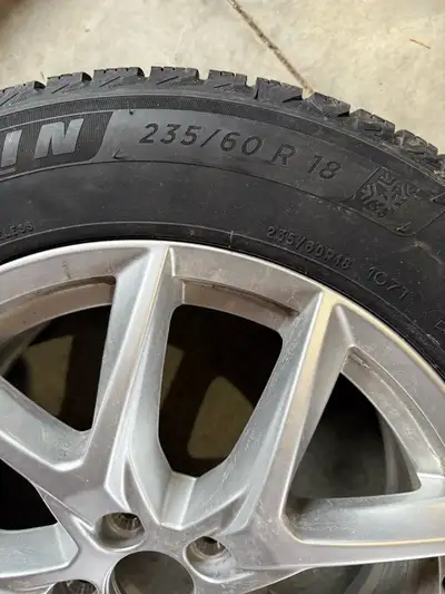 4 winter tires off 2021 Volvo XC60 T8. About 75% tread left, so there’s several years of life left o...