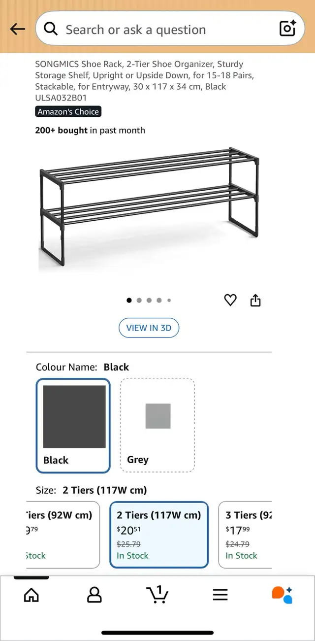 2-Tier Stackable Shoe Rack in Storage & Organization in Oshawa / Durham Region - Image 11