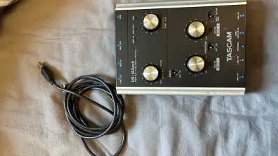 Tascam us 122mkii audio midi interface with cords, View more