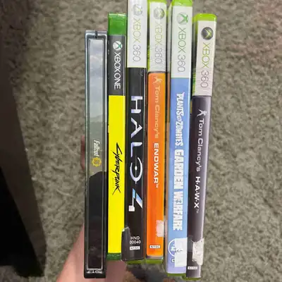 Xbox one and 360 games, View more