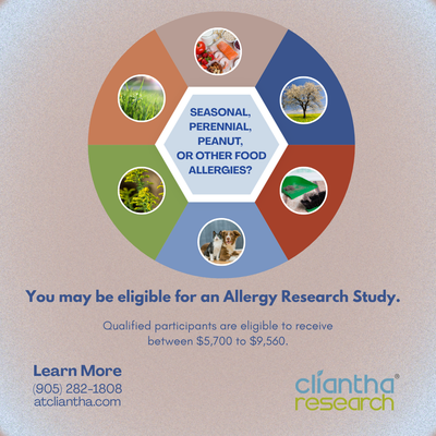 Paid Research Study - Allergies, View more