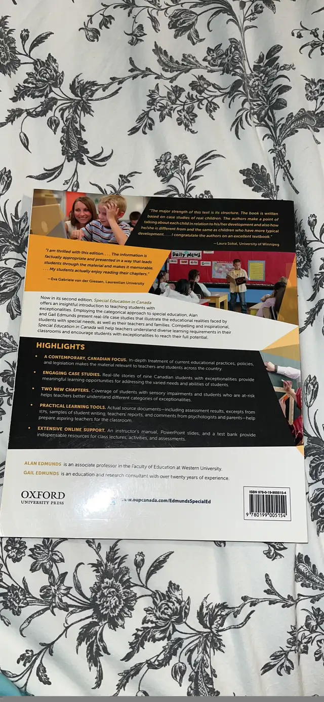 Special Education in Canada 2nd Edition Textbook in Textbooks in Mississauga / Peel Region - Image 3