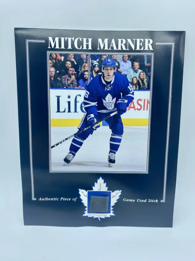 Mitch Marner Toronto Maple Leafs Piece of Game Used Stick in Arts & Collectibles in London - Image 2