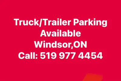 truck/trailer parking available
