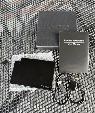 TNTOR Ultra Thin Portable Charger w/ Built in Lightning Cable, View more