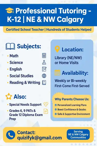 K-12 Tutoring Services , View more