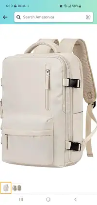 Travel Backpack Large Capacity Lightweight Luggage, White