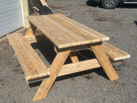 White cedar picnic table 