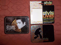 ELVIS PRESLEY PLAYING CARD TIN SETS