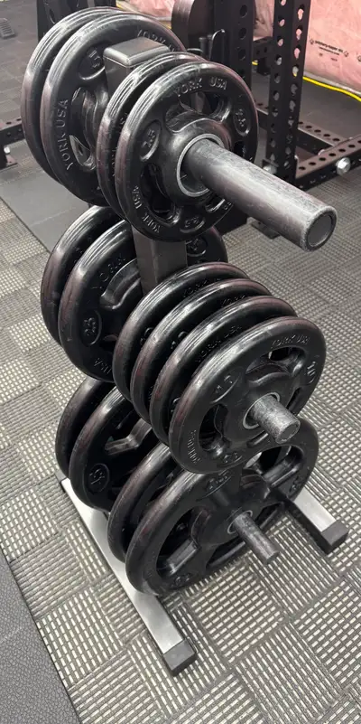300 lbs of York USA Olympic Weight Plates, View more