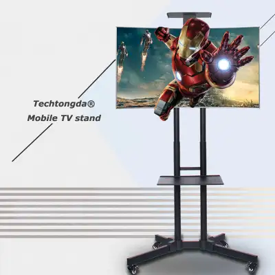 Mobile Flat Panel TV Stand Cart LCD LED Plasma Shelf 028245, View more