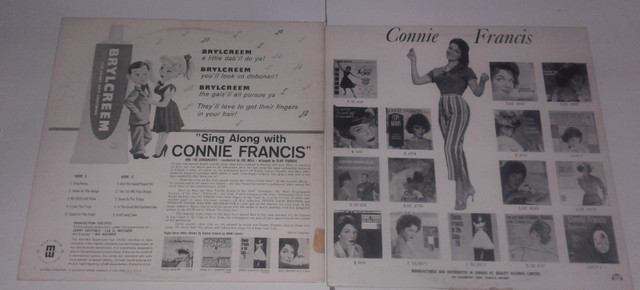 Connie Francis vinyle , 33 , LP dans CD, DVD et Blu-ray  à Ville de Québec - Image 2