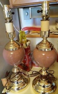 Pink Ceramic Table Lamps for Living Room or Bedroom side tables