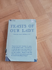 FEASTS OF OUR LADY by Rev James McElhone 1935 hardcover