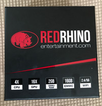Red Rhino Entertainment Rhino Box, New in open box 