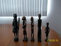 Antiquité :  statuettes africaines    $ 10 chaque