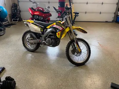 Selling this 450 Suzuki RMZ. Very fun bike , bought it last year and only jumped on it a few times....