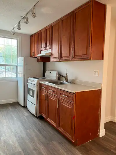 This beautiful studio apartment is available now! - Lease Duration: 12 Months + - No Parking Hydro,...