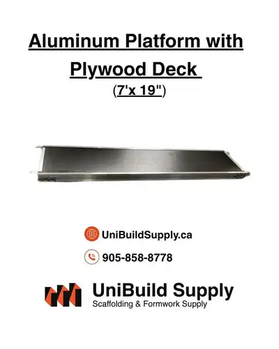 Aluminum Scaffold Platform 7 ft, 10 ft (with Plywood Deck), View more