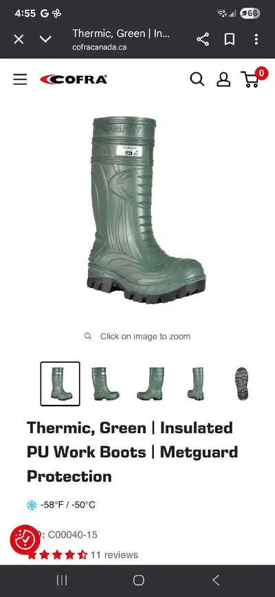Cofra Thermic Green Work Boots, View more