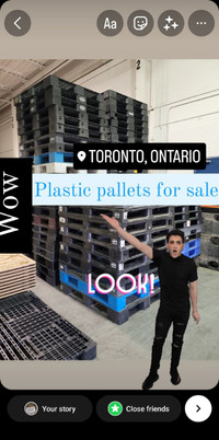 PLASTIC PALLET in stock INDOORS no dirty no rotten public welco