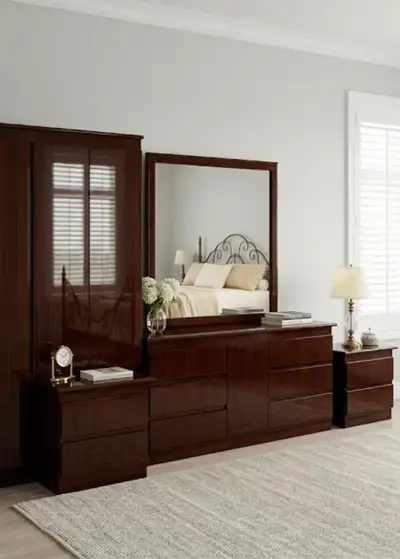 4-Piece wood Bedroom Set, View more