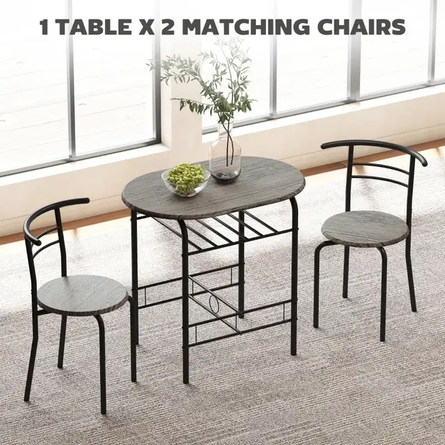 3pc Dining Table chairs set, 31.5" Kitchen Table and Chairs  in Dining Tables & Sets in Markham / York Region - Image 7