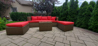 Outdoor Patio Combination Sofa Daybed Seating Set