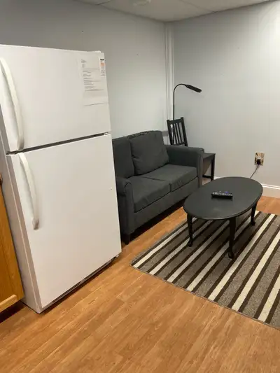 Furnished One Bedroom Basement Apartment