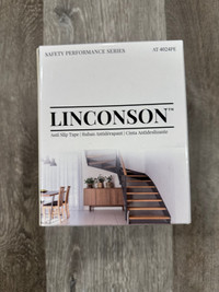LINCONSON Clear Slip Resistant Stairs Tread Grip Tape 4” x 24” (