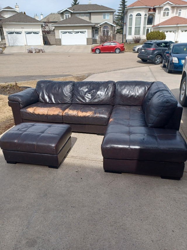 Large Sectional with Ottoman | Couches & Futons | Edmonton | Kijiji