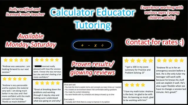 World's BEST Math Tutor!!!