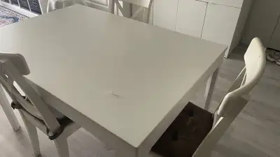 IKEA Dining Table and Chairs Set, View more