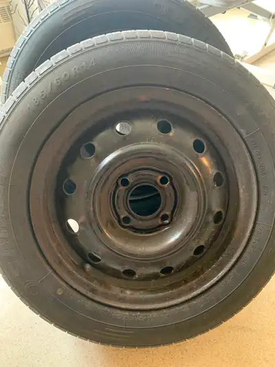 Sailun brand-summer tires-14”rims, on tires-4 x 100, bolt pattern-Tires at 75% tire tread -Text/Call...