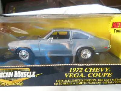 Ertl American Muscle 1:18 Die cast model cars: 1972 Chevy Vega Coup Limited Edition $100 SOLD Rats 1...