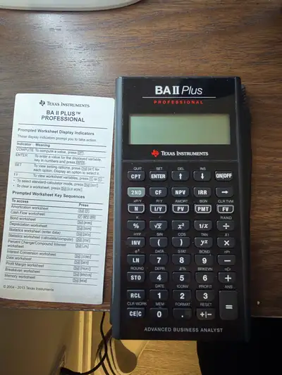 Brand new BA II Plus calculator, View more