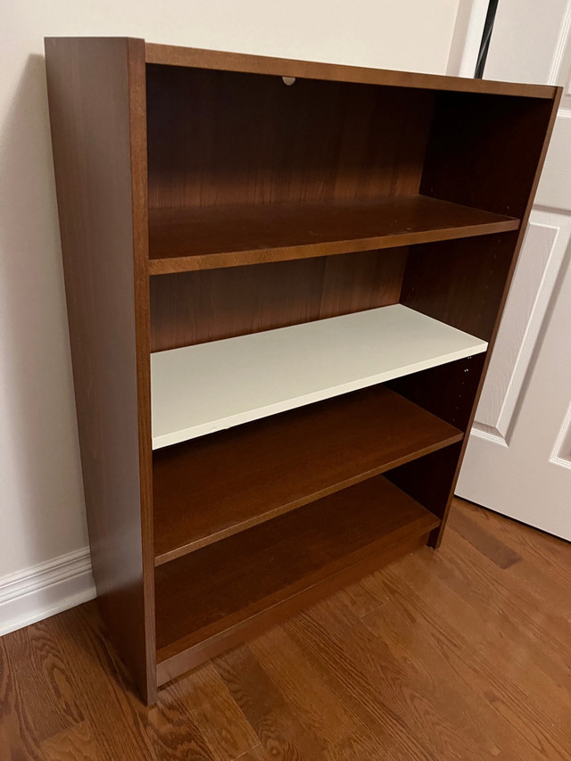 Like new IKEA book shelf with extra white shelf in Bookcases & Shelving Units in City of Toronto - Image 3
