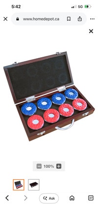 New Hathaway Shuffleboard Pucks with Case (8-Pack) Mississauga / Peel Region Toronto (GTA) Preview