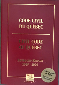 Code civil du Québec 2019-2020 / Jean-Louis Baudouin