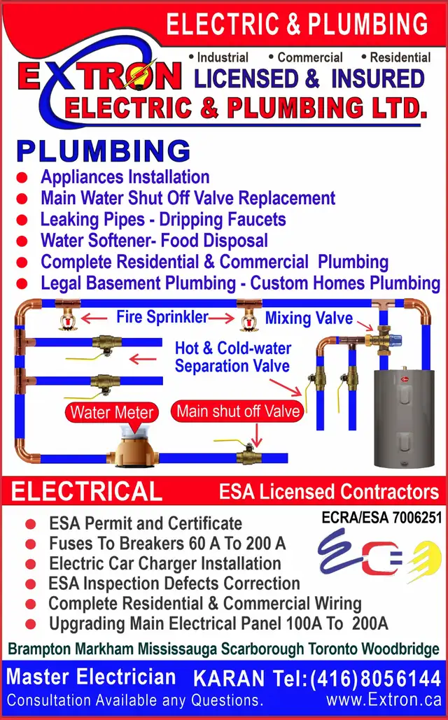 LICENSED PLUMBER✔️Leaking Pipes ✔️Dripping Faucets✔️GTA☎️ KARAN in Plumbing in Mississauga / Peel Region - Image 10