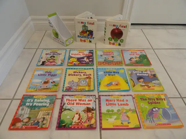 MY FIRST ABC & NUMBER BOARD BOOKS & 12 NURSERY RHYME READERS in Toys in Norfolk County - Image 2
