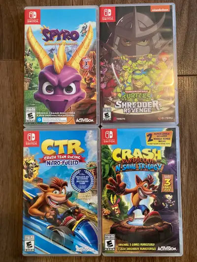 switch games $20 each $60 all, View more