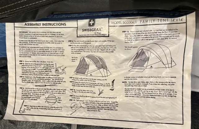 Camping Tent Large in Fishing, Camping & Outdoors in Mississauga / Peel Region - Image 6