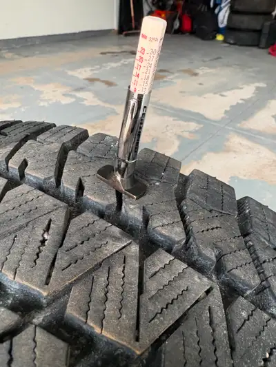 215/60/16. Brand new condition. Used for 1 winter. Rim is 16 inch with 5x108 bolt pattern. Traded ca...