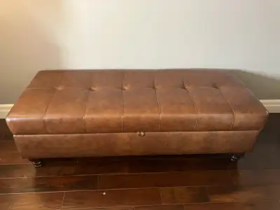Leather Blanket Box, View more